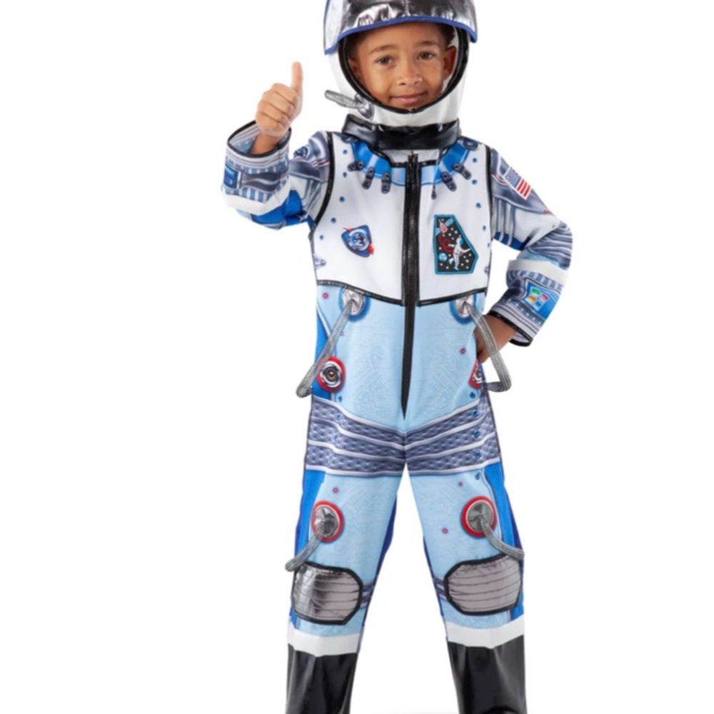 Kids Blue Astronaut Costume - Space Explorer Excellent Condition